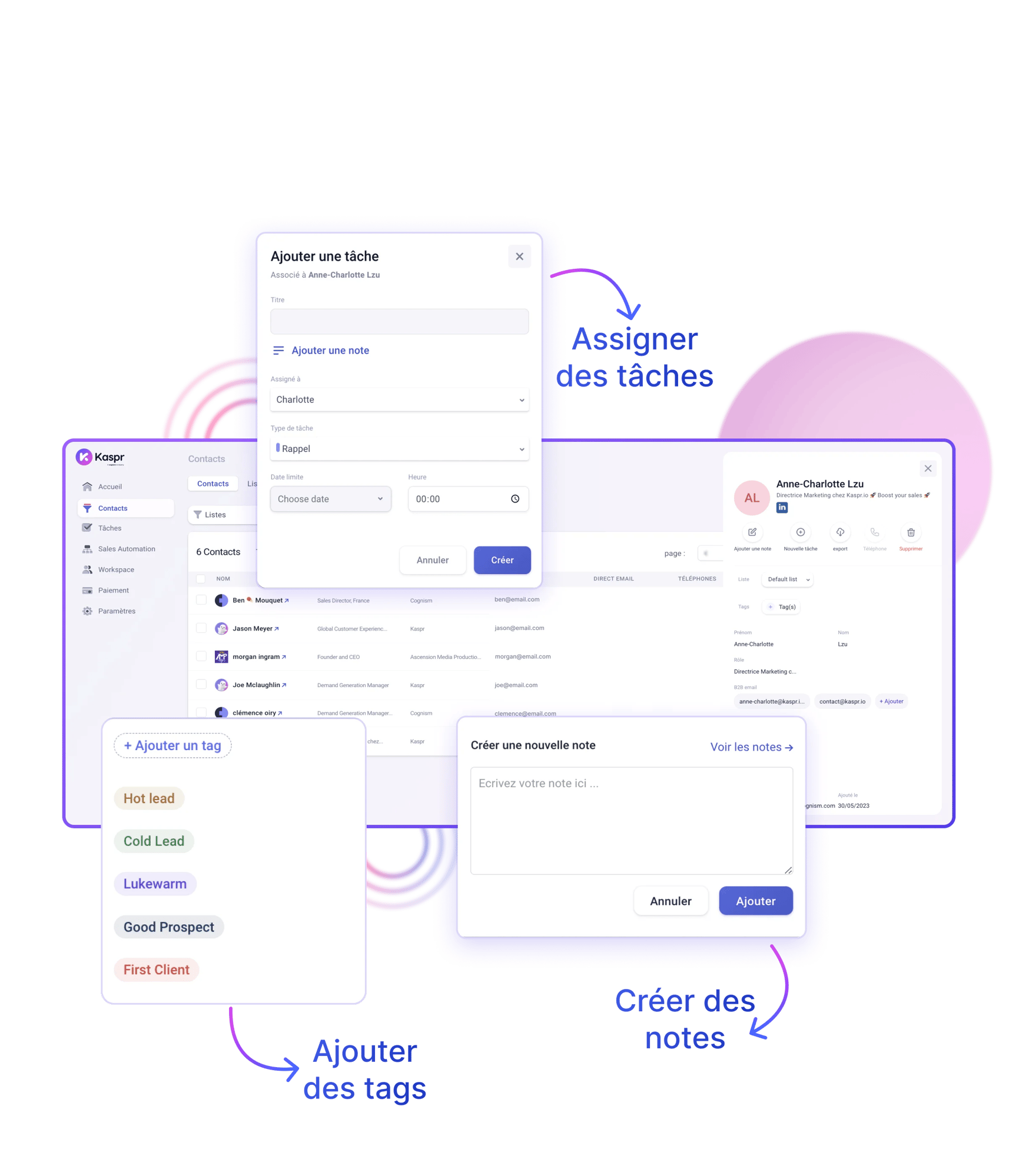 Gérer ses leads sur la plateforme Web de Kaspr